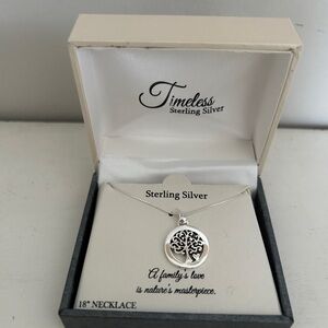Timeless Sterling Silver Tree Pendant Necklace